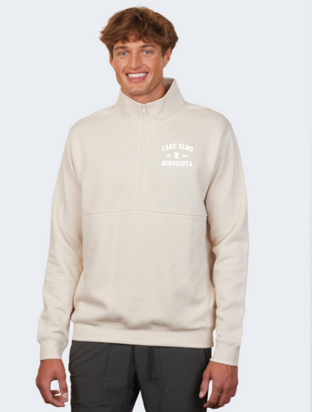 Unisex Adult Half Zip Cream – lakewaterclothing.com